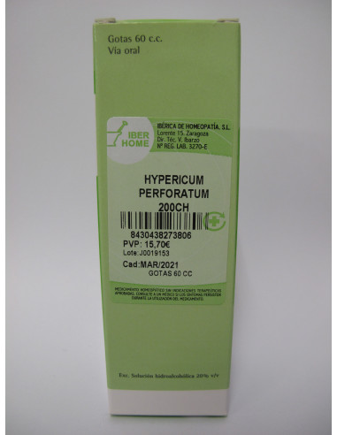 HYPERICUM PERFORATUM 200CH - GOTAS 60CC.