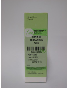 NATRUM MURIATICUM 12LM - GOTAS 15CC.