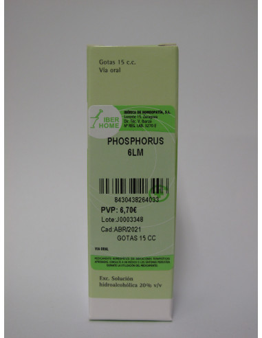 PHOSPHORUS 6LM - GOTAS 15CC.