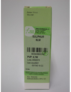 SULFUR 6LM - GOTAS 15CC.