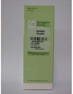 ZINGIBER 700000K - GOTAS 100CC.