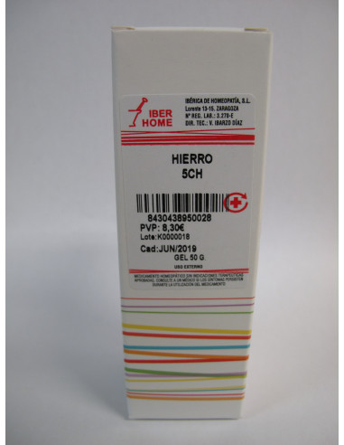 Ferrum metallicum (HIERRO) 5CH - GEL 50 g