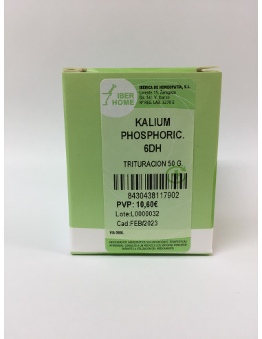 KALIUM PHOSPHORICUM 6DH - TRITURACION 50 g
