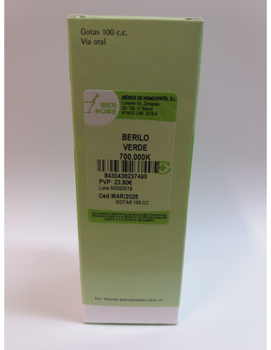 BERILO VERDE 700000K - GOTAS 100CC.