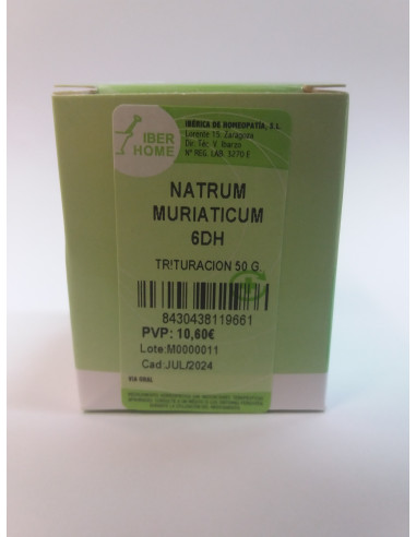NATRUM MURIATICUM 6DH - TRITURACION 50 g