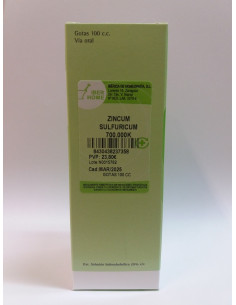 ZINCUM SULFURICUM 700000K - GOTAS 100CC.