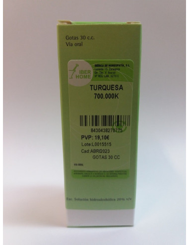 TURQUESA 700000K - GOTAS 30CC.