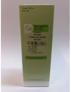 CUARZO TURMALINA-NEGRA 700000K - GOTAS 100CC.