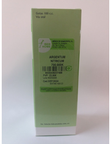 ARGENTUM NITRICUM 700000K - GOTAS 100CC.