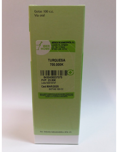 TURQUESA 700000K - GOTAS 100CC.