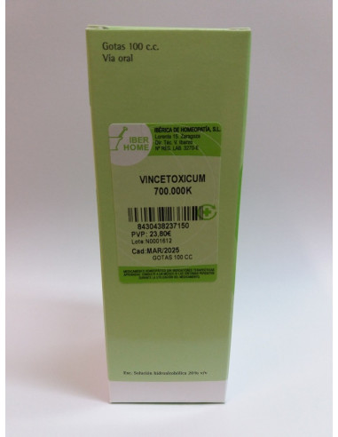 VINCETOXICUM 700000K - GOTAS 100CC.