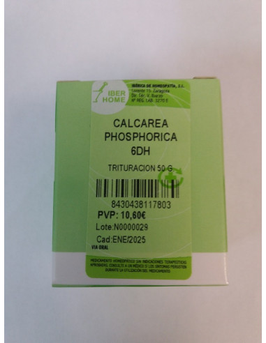 CALCAREA PHOSPHORICA 6DH - TRITURACION 50 g