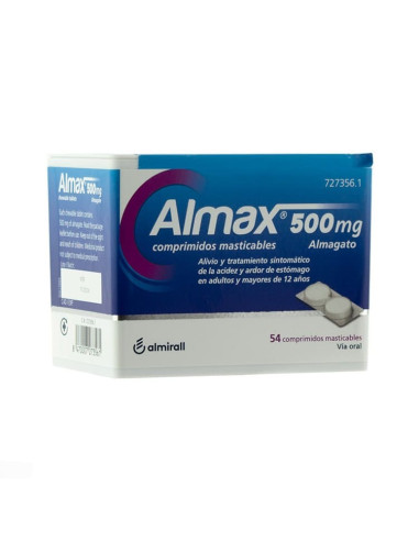 Almax 500 mg 56 comprimidos masticables