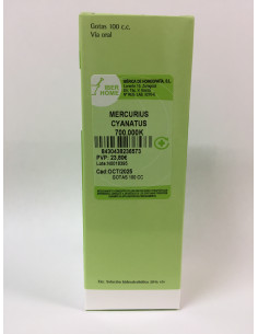 MERCURIUS CYANATUS 700000K - GOTAS 100CC.