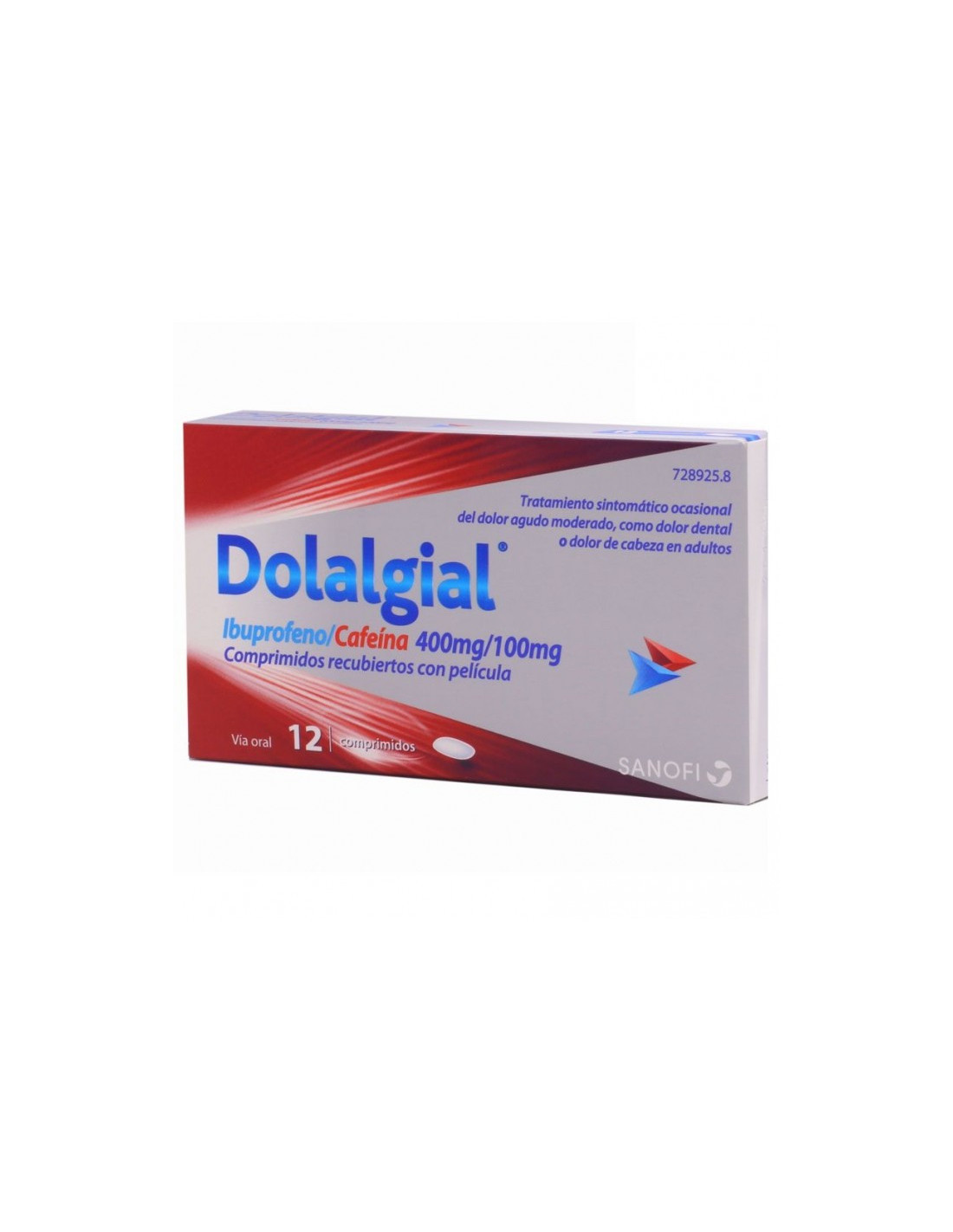 Dolalgial ibuprofeno/cafeína 400mg/100mg 12 comprimidos - Farmacia Martínez  Salazar