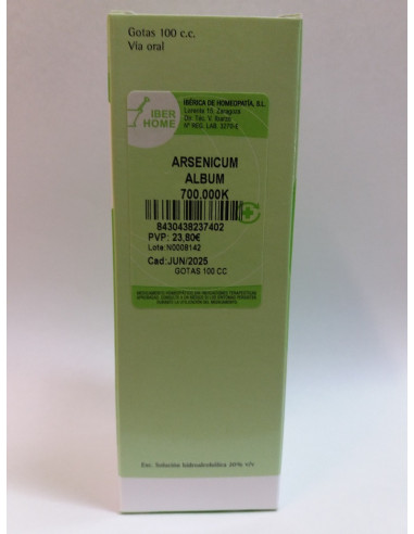 ARSENICUM ALBUM 700000K - GOTAS 100CC.