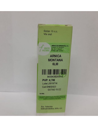 ARNICA MONTANA 6LM - GOTAS 15CC.