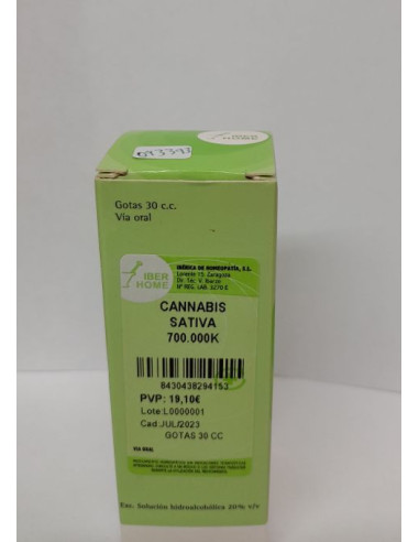 CANNABIS SATIVA 700.000K - GOTAS 30CC.