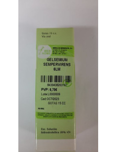 GELSEMIUM SEMPERVIRENS 6LM - GOTAS 15CC.