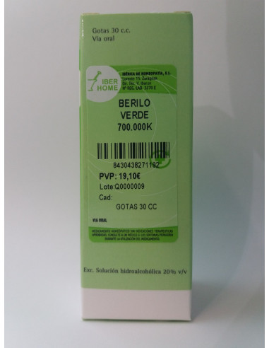 BERILO VERDE 700000K - GOTAS 30CC.