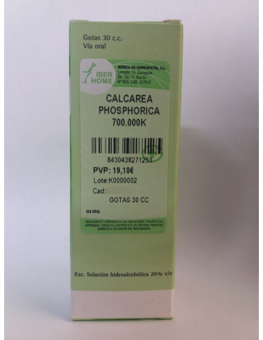 CALCAREA PHOSPHORICA 700000K - GOTAS 30CC.