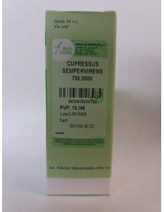 CUPRESSUS SEMPERVIRENS 700000K - GOTAS 30CC.