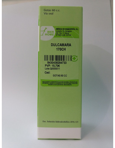 DULCAMARA 170CH - GOTAS 60CC.