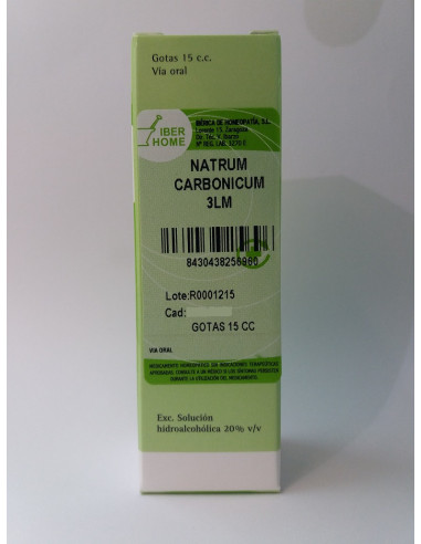 NATRUM CARBONICUM 3LM - GOTAS 15CC.