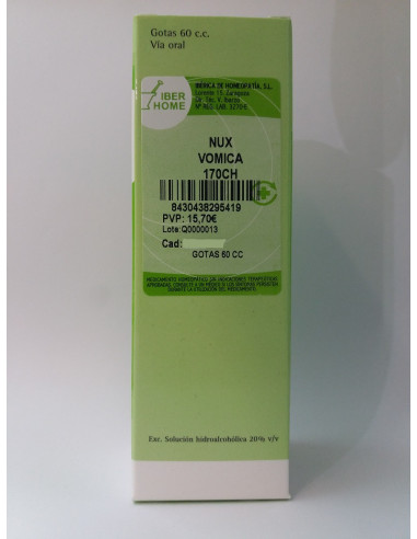 NUX VOMICA 170CH - GOTAS 60CC.