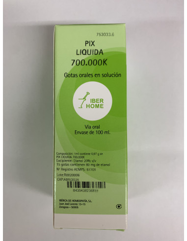 PIX LIQUIDA 700000K - GOTAS 100CC.