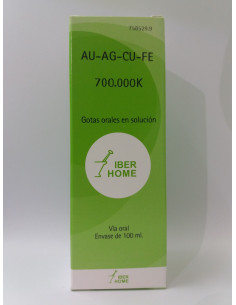 AU-AG-CU-FE 700000K - GOTAS 100CC.