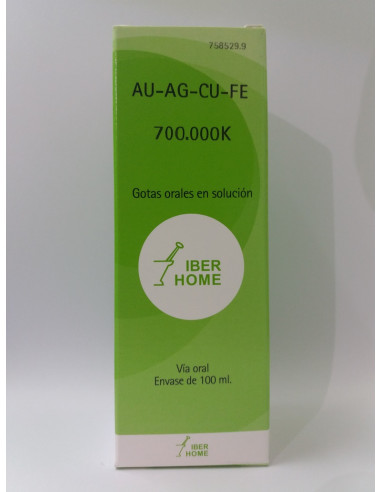 AU-AG-CU-FE 700000K - GOTAS 100CC.