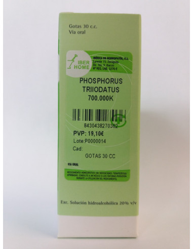 PHOSPHORUS TRIIODATUS 700000K - GOTAS 30CC.