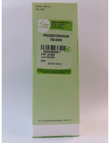 PROGESTERONUM 700000K - GOTAS 100CC.