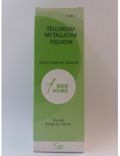 TELLURIUM METALLICUM 700000K - GOTAS 100CC.