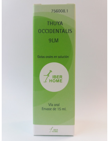 THUYA OCCIDENTALIS 9LM - GOTAS 15CC.