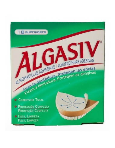 Algasiv 18 almohadillas adhesivas superiores