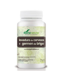 Germen de Trigo y Levadura de Cerveza 500 comp. Soria...