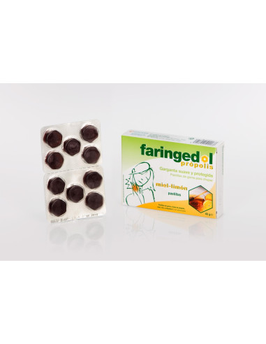 Faringedol Própolis 10 pastillas de goma miel-limón