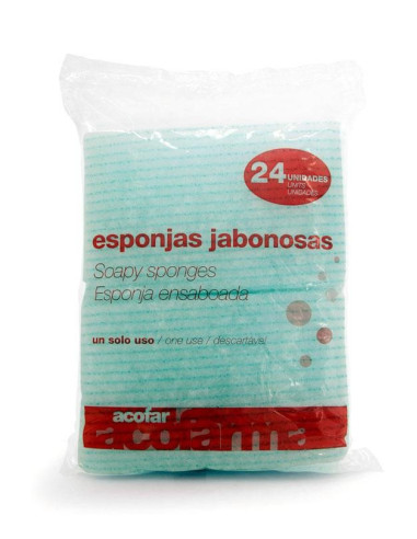 Esponjas jabonosas 24 uds. Acofarma