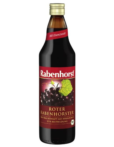 Zumo de Uva Roja con Hierro 750ml. Rabenhorst