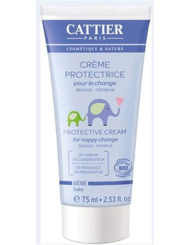 Crema para el cambio de pañal 75ml. Cattier