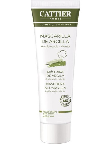 Mascarilla arcilla verde 100ml. Cattier