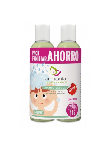 Champú Escolar pack familiar ahorro 300+300ml. Armonía