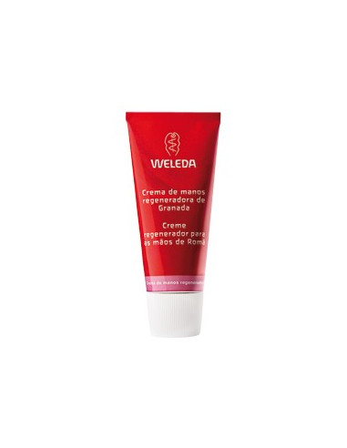 Crema de manos regeneradora de Granada Weleda 50ml.